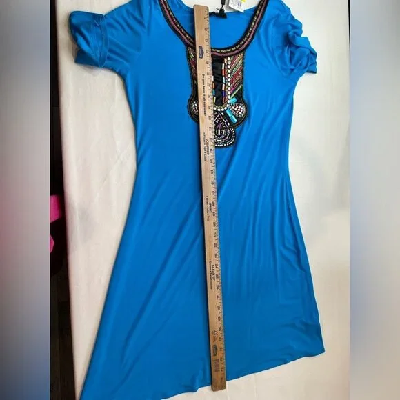 Cupio Light weight dress Color Gulfstream SizeM NWT - Picture 3 of 6